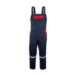 Çamdalı Iş Elbiseleri - Bahçıvan Tulumu 16/12 Lacivert Gabardin Askılı Tulum - Lacivert - Kırmızı