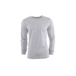 Çamdalı İş Elbiseleri Bisiklet Yaka Gri Uzun Kollu Sweatshirt Süprem 0 Yaka Cepli Iş T-shirt