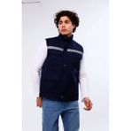 Çamdalı Iş Elbiseleri - Iş Yeleği Kapitoneli ve Reflektörlü Lacivert Kalın Işçi Yeleği - 3XL