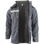 Çamdalı Iş Elbiseleri - Oxford Gri Reflektörlü Iş Montu - 3XL