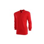 Çamdalı İş Elbiseleri - Polo Yaka Kırmızı 20/10 İki İplik Kışlık İş Sweatshirt