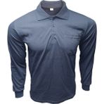 Çamdalı İş Elbiseleri Polo Yaka Lacivert Uzun Kollu Süprem Sweatshirt İş Tişörtü