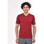 Çamdalı Iş Elbiseleri V Yaka Bordo Kısa Kollu Süprem Iş Tişörtü - V Yaka T-Shirt - 2XL