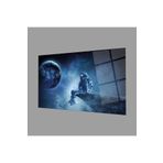 Camdan Tablo (132) Uzay Astronot 4mm Dayanıklı Cam Tablo Temperli Cam, Space Glass Wall Decor Görsel 95 x 145