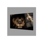 Camdan Tablo (1331) Aslan Cam Tablo Görsel 110 x 70