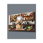 Camdan Tablo (1391) Köpek Görseli Ocak Arkası Koruyucu Modern Cam Yapay Zeka Hediyelik Görsel 110 x 70
