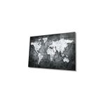 Camdan Tablo (1803) Para Dünya Haritası 4mm Dayanaklı Temperli Cam Tablo, Money World Map Çok Renkli 72 x 46
