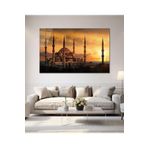 Camdan Tablo (64) Sultanahmet Cami Cam Tablo Hediyelik Büyük Tablo Ev Ofis Dekoru çok renkli 35 x 23