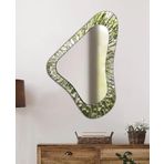 CAMDAN TABLO I Asimetrik Geometrik Renkli Dekoratif Duvar Aynası - Modern Tasarım-15 (110x70 cm)