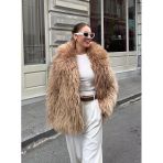 Camel Bird Peluş Mont