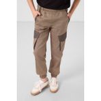 Camel Standart Fit Dokuma Hafif Esnek Chino Erkek Çocuk Pantolon - 11271 - 8 - 9 Yaş