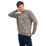 Camel Yazı Nakışlı O Yaka Rahat Form Erkek Sweatshirt - 88020 XXL Camel