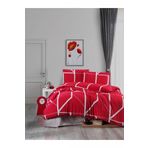 Camelia Çift Kişilik 4 Parça Nevresim Takımı 200x220- Kırmızı