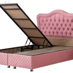 Camelli New Baza Ve Başlık Seti, Pembe, 90X200