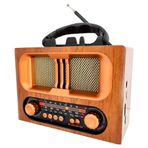 Cameron CM-1965BT Nostaljik Şarjlı Pilli Radyo