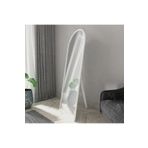 Camexstore Beyaz Oval Çerçeveli Ayaklı Boy Aynası