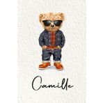 Camille: Cahier personnalisé avec prénom Camille | Cadeau d'anniversaire pour enfant, garçon, homme, copain ... | Nounours | 110 pages lignée, Petit Format 6x9 pouces (15,24 x 22,86 cm)