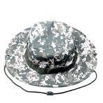 Camo Jungle Benny Şapka Güneş Koruyucu Yuvarlak Kenarlı şapka Açık Eğlence Dağ Tırmanışı Balıkçılık Yürüyüş Bahçe Plaj (ACU)