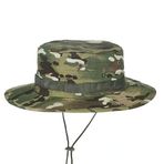 Camo Jungle Benny Şapka Güneş Kremi Yuvarlak Kenarlı şapka Açık Eğlence Dağ Tırmanışı Balıkçılık Yürüyüş Bahçe Plaj (CP)