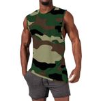 Camo kolsuz T shirt erkekler için artı boyutu erkek Tank Top fantezi spor siyah yelek erkekler spor koşu eğitim kas atletler, ordu yeşili, 4XL