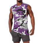 Camo kolsuz T shirt erkekler için artı boyutu erkek Tank Top fantezi spor siyah yelek erkekler spor koşu eğitim kas atletler, pinguin gri, 4XL