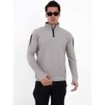 Camp Scoutland CAMP136 Outdoor Tactical Su iticili Erkek Taktik Sweatshirt - Taş - 2XL