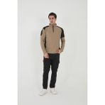 Camp Scoutland CAMP138 Outdoor Tactical Su iticili Erkek Taktik Sweatshirt - Bej - 3XL