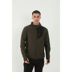 Camp Scoutland CAMP265 Outdoor Tactical Su Iticili Erkek Fermuarlı Taktik Sweatshirt - Haki