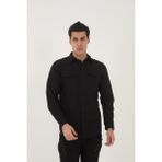 Camp Scoutland CAMP376 Outdoor Tactical Rahat ve Kullanışlı Su iticili Erkek Taktik Gömlek - Siyah - 3XL