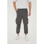 Camp Scoutland CAMP550 Outdoor Tactical Kargo Cepli Ayarlanabilir Paçalı Oversize Erkek Jogger Yürüyüş Pantolonu - Gri - 33