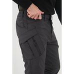 CAMP594 Outdoor Softshell Su Ve Rüzgara Dayanıklı içi Polarlı Kışlık Erkek Taktik Pantolon - 38 - Antrasit