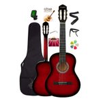 Campbell CE-54 3/4 Klasik Gitar – 7-14 Yaş Sap Ayarlı, Full Set (Siyah / Kırmızı / Mavi / Mor / Naturel)