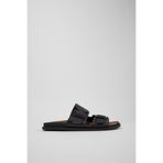 CAMPER Lluc Sandal Erkek Siyah Deri Sandalet