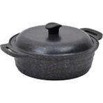 Campout 28 cm Siyah Granit Döküm Kamp Tenceresi