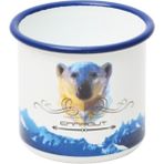 Campout Emaye Kupa Beyaz Bear - 270 ml