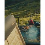 Campout Nurgaz Akıllı Izgara Hamburger Bölmeli - 60x40 - Siyah