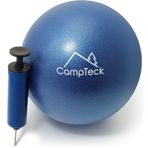 CampTeck U6812 Yoga Pilates Topu Plastik Anti Burst 23cm Pilates Topu Egzersiz, Spor Salonu, Fitness, Temel Eğitim vb. İçin El Pompalı - Mavi