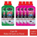 Camsil Robo-Sil Floral Yüzey Temizleyici 900 ml x 4 Adet + Camsil Robo-Sil Çam Yüzey Temizleyici 900 ml x 2 Adet - Çok Renkli