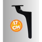 Can Aksesuar 17 cm Metal Zirve Ayak Koltuk Ayağı Mobilya Ayağı Ünite Ayağı Konsol Ayağı Puf Berjer Ayağı - Siyah