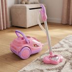 Can Ali Toys Elektrikli Şirin Süpürgem Oyuncak, Işıklı ve Sesli, 19 cm, Pembe