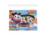 Can Ali Toys Rengarenk Pilli Işıklı Şarkılı Soru Cevaplı Türkçe Hayvan Sesli Çiftlik Hayvanlı Inek Piyano