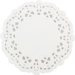 Can Altlık 500lü Kağıt Dantelli Çay Bardak Altlığı Beyaz 12,5cm