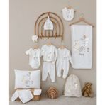 Can Baby Safari 2 Tasarımları - 12LI Organik Hastane Çıkış Seti - Ekru - 0 - 3 Ay