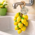 Can Defne Limon Şeklinde El Yapımı Doğal Sabun – Aromatik Kokulu Dekoratif Banyo Sabunu (Sarı) - 1 adet