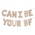 Can I Be Your BF boyfriend Parti Süslemeleri, Çok Renkli Mektup Balon Sevgililer Günü, Doğum Günü Partisi Dekorasyon Malzemeleri (CAN I BE YOUR BF Caramel)