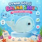 CAN Life Collection Oynar Gözlü Balina Sabun – Gliserinli Şeffaf El Yapımı Çocuk Sabunu Eğlenceli Banyo Keyfi Hediyelik - 10 ADET