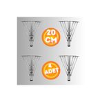 CAN METAL 20 CM METAL 3 TELLİ KOLTUK AYAĞI MOBİLYA AYAĞI ÜNİTE AYAĞI KONSOL AYAĞI PUF BERJER AYAĞI (4 ADET)