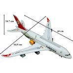 Can Oyuncak Kutulu Pilli Işıklı Aırbus A380 Uçak CH-133TK - Beyaz