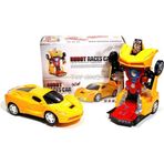 Can Oyuncak Led Işıklı Pilli Çarpıp Dönen ve Dönüşen Oyuncak Robot Transformers Araba