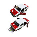 CAN OYUNCAK Metal Tofaş Şahin Model Araç - Beyaz Ay Yıldız
